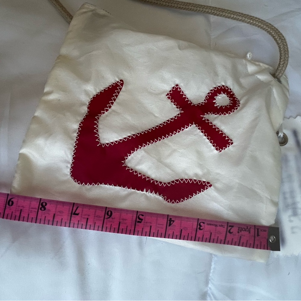 Sea Bags Women's Crossbody Bag - Red and Cream - Picture 4 of 5